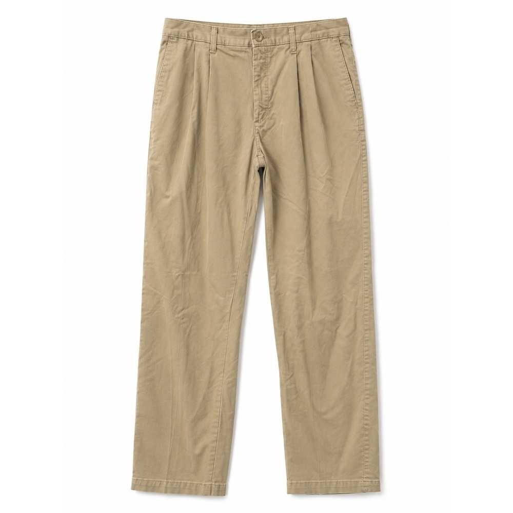 Wrangler Relaxed Fit Khaki Pants Mens 35x34 Beige Stretch Chino Casual